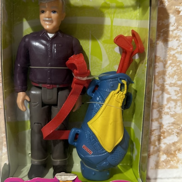 NIB RETIRED 2011 Fisher Price Loving Grandpa Golf Bag - Picture 2 of 9